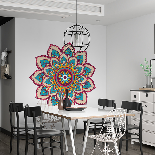 Stickers muraux: Mandala hindou