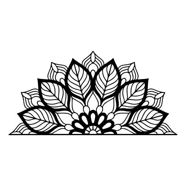 Stickers muraux: Yantra Half Mandala