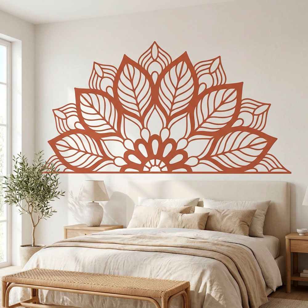 Stickers muraux: Yantra Half Mandala
