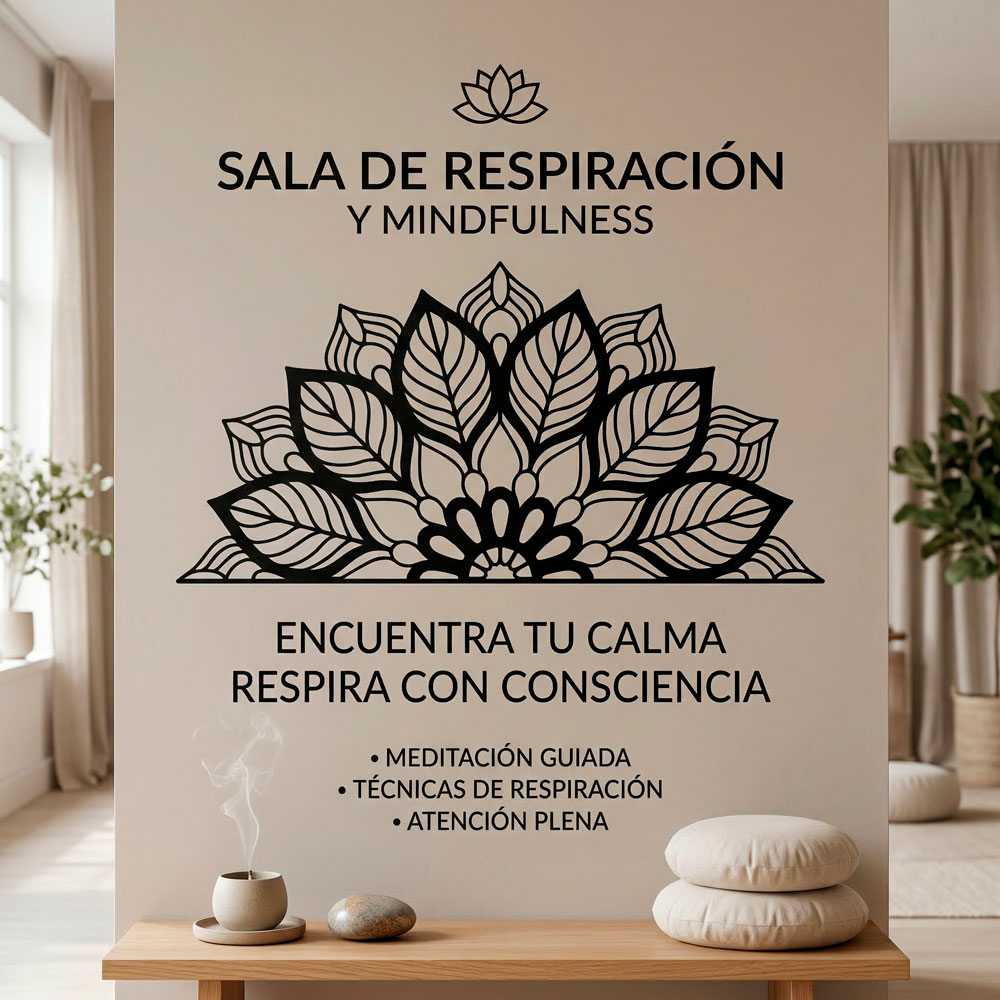 Stickers muraux: Yantra Half Mandala