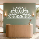 Stickers muraux: Yantra Half Mandala 14