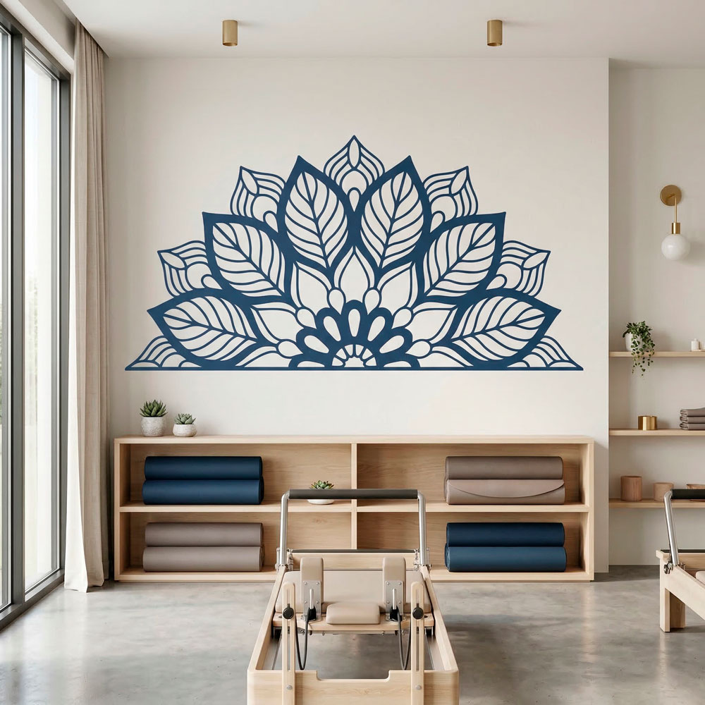 Stickers muraux: Yantra Half Mandala