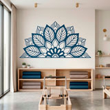 Stickers muraux: Yantra Half Mandala 15