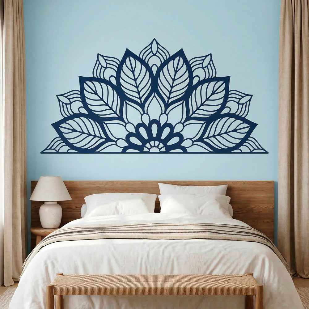 Stickers muraux: Yantra Half Mandala