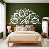 Stickers muraux: Yantra Half Mandala 18