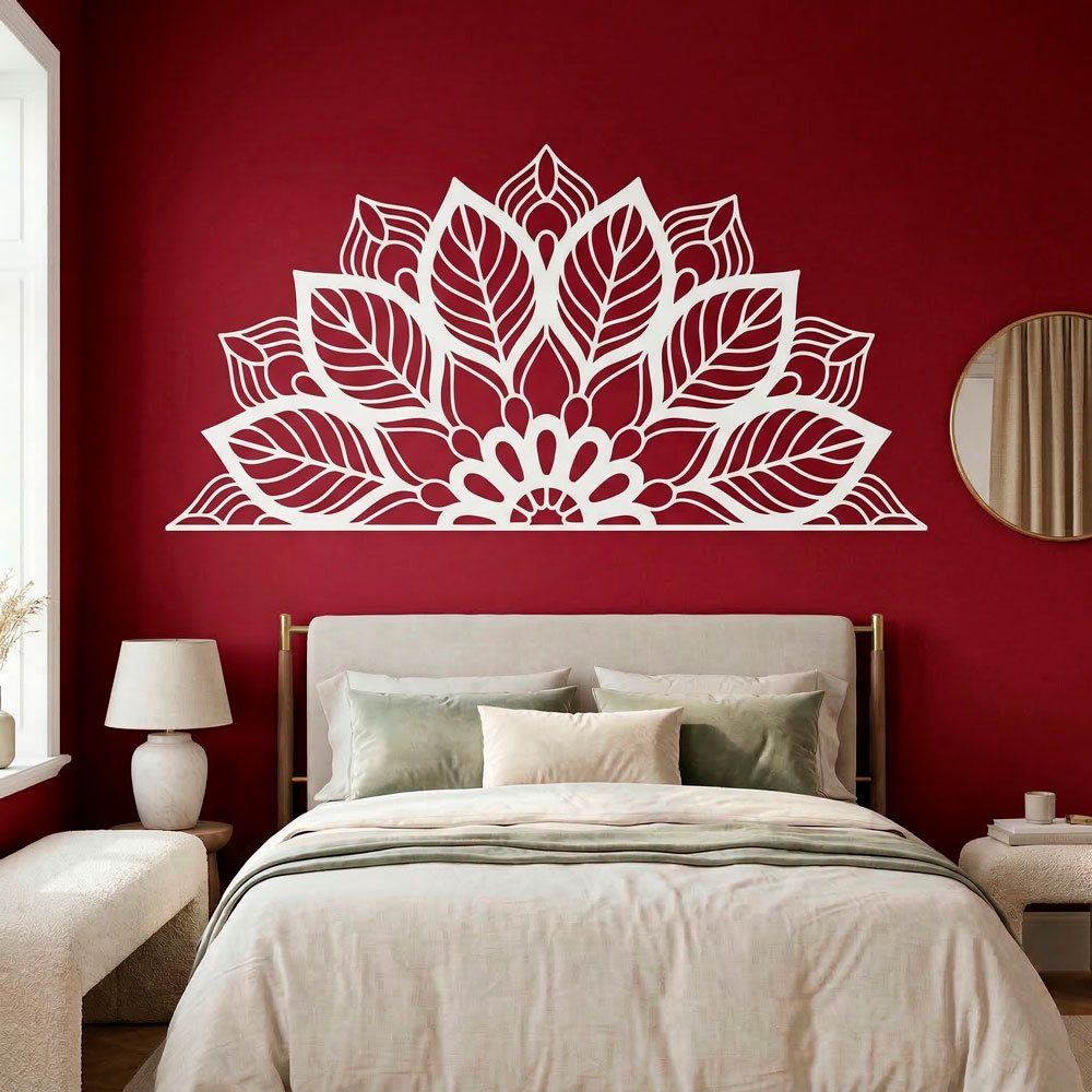 Stickers muraux: Yantra Half Mandala