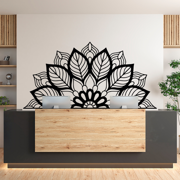 Stickers muraux: Yantra Half Mandala