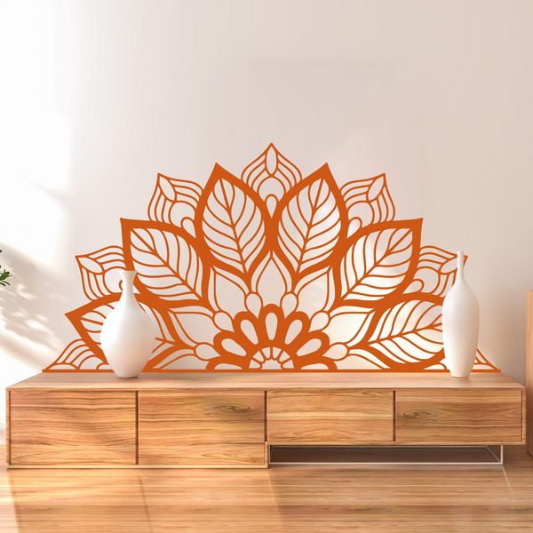 Stickers muraux: Yantra Half Mandala