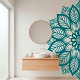 Stickers muraux: Yantra Half Mandala 7