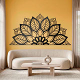 Stickers muraux: Yantra Half Mandala 9