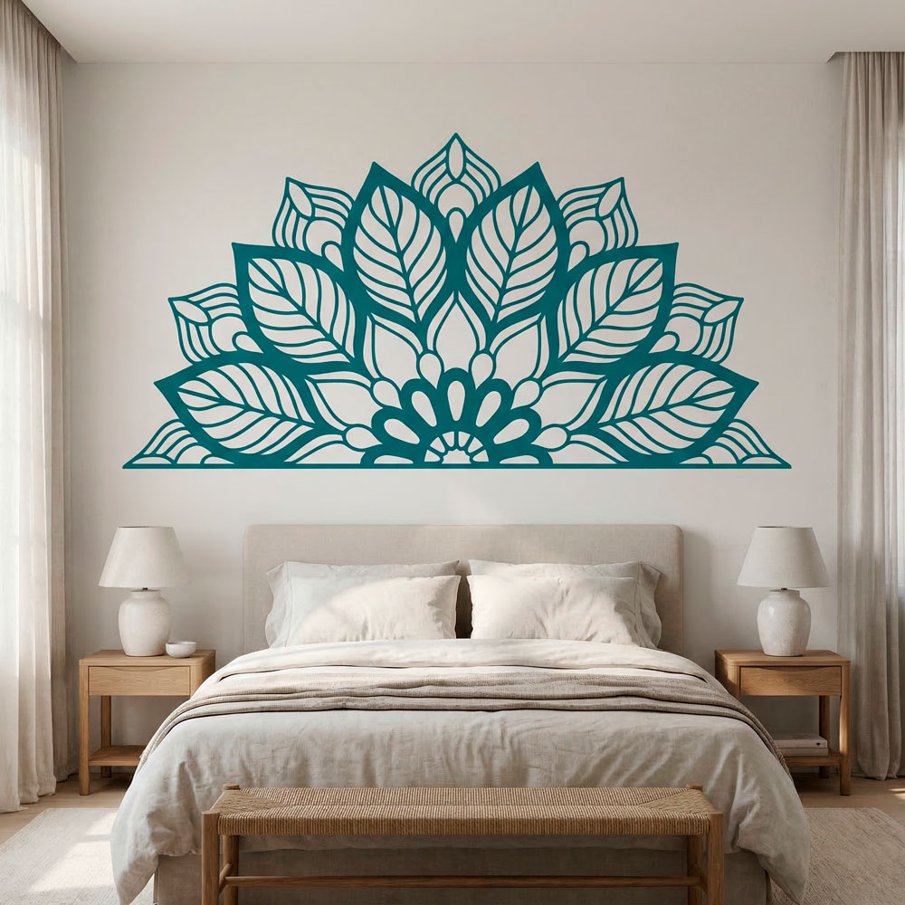 Stickers muraux: Yantra Half Mandala