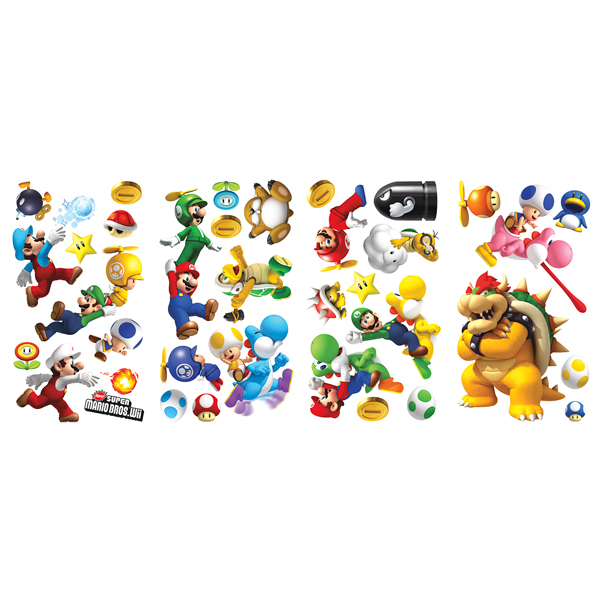 Stickers pour enfants: Set 35X Super Mario Bros