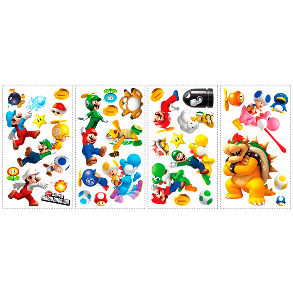 Stickers pour enfants: Set 35X Super Mario Bros
