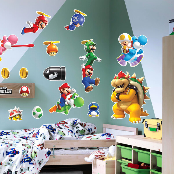 Stickers pour enfants: Set 35X Super Mario Bros