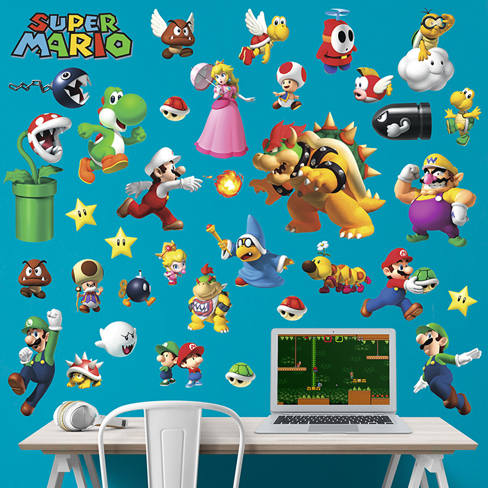 Stickers pour enfants: Set 35X Super Mario Divers