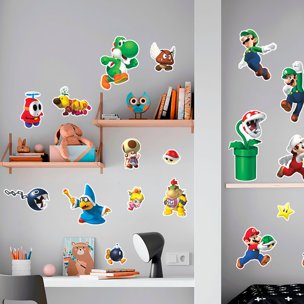 Stickers pour enfants: Set 35X Super Mario Divers