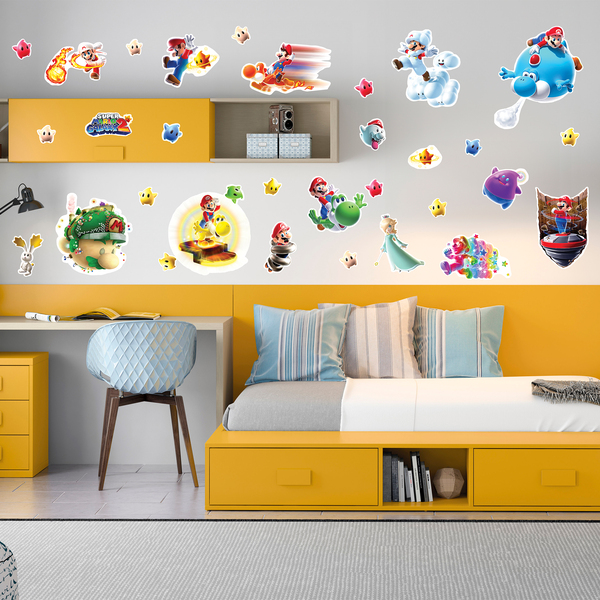 Stickers pour enfants: Set 30X Super Mario Galaxy 2