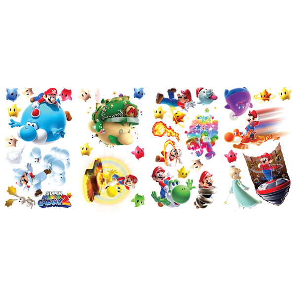 Stickers pour enfants: Set 30X Super Mario Galaxy 2