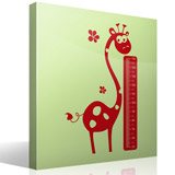 Stickers pour enfants: Toise Murale de girafe 3