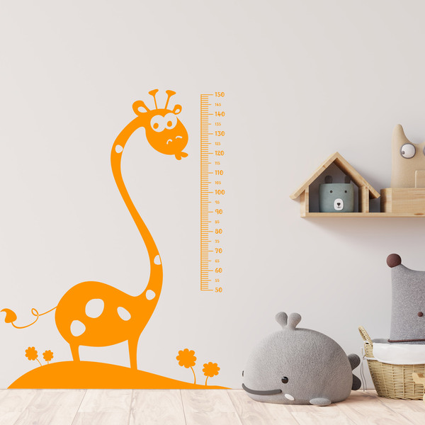 Stickers pour enfants: Toise Murale Girafe africaine