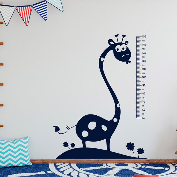 Stickers pour enfants: Toise Murale Girafe africaine