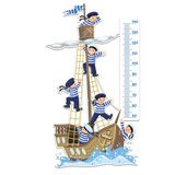 Stickers pour enfants: Toise Murale Bateau et garçon de cabine 6