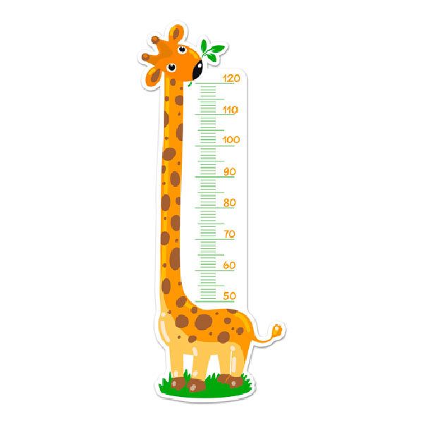 Stickers pour enfants: Toise Murale Jolie girafe