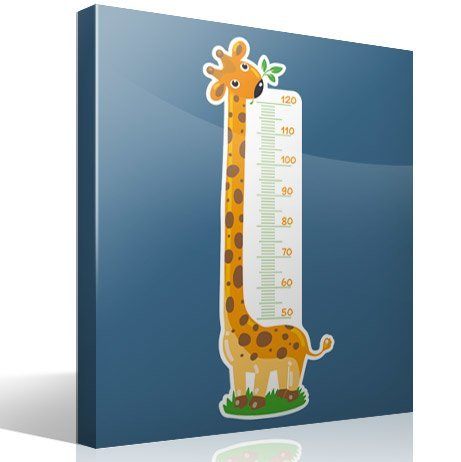 Stickers pour enfants: Toise Murale Jolie girafe