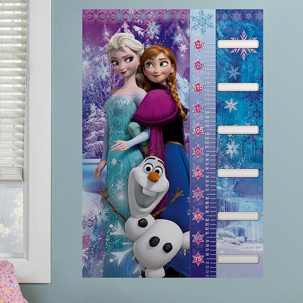 Stickers pour enfants: Toise Murale de Frozen