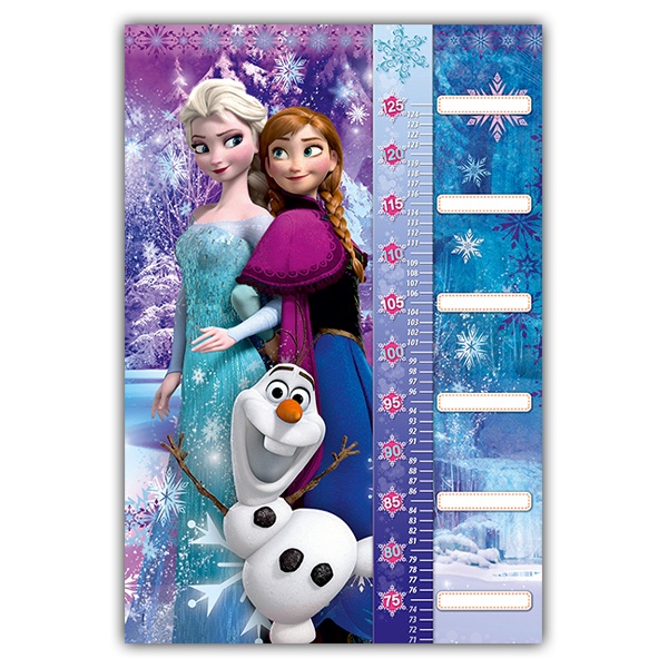 Stickers pour enfants: Toise Murale de Frozen