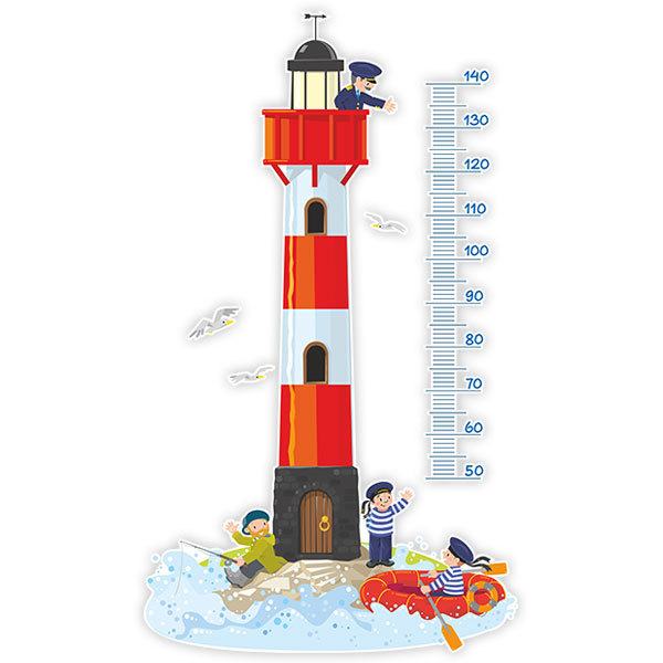 Stickers pour enfants: Toise Murale Phare maritime