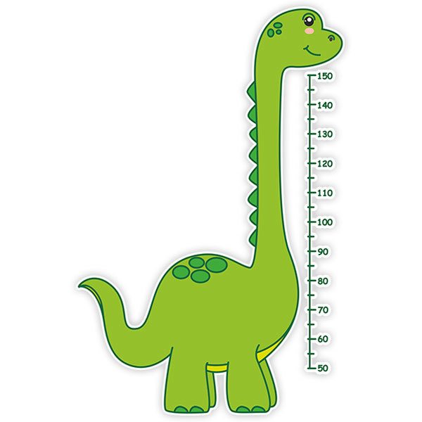 Stickers pour enfants: Toise Murale Diplodocus