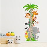 Stickers pour enfants: Toise Murale Animaux de la jungle 5
