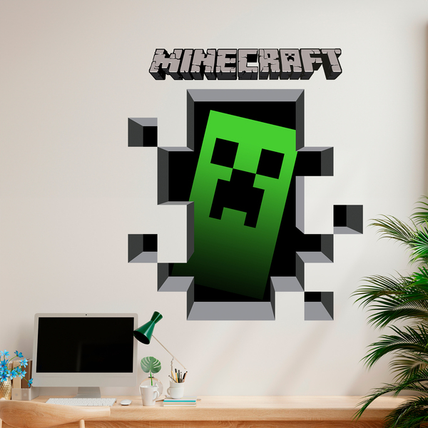 Stickers muraux: Minecraft 3D 1