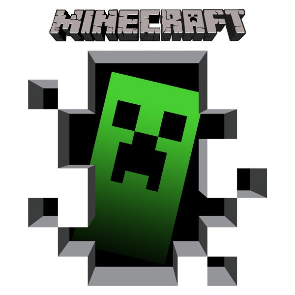 Stickers muraux: Minecraft 3D 1