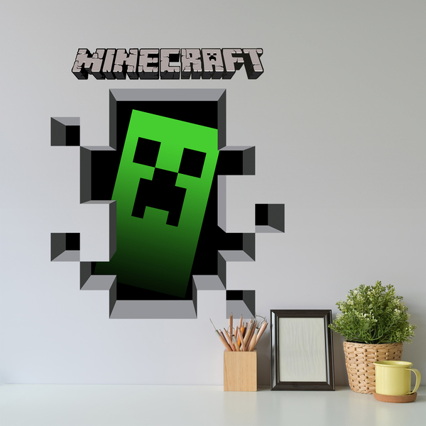 Stickers muraux: Minecraft 3D 1
