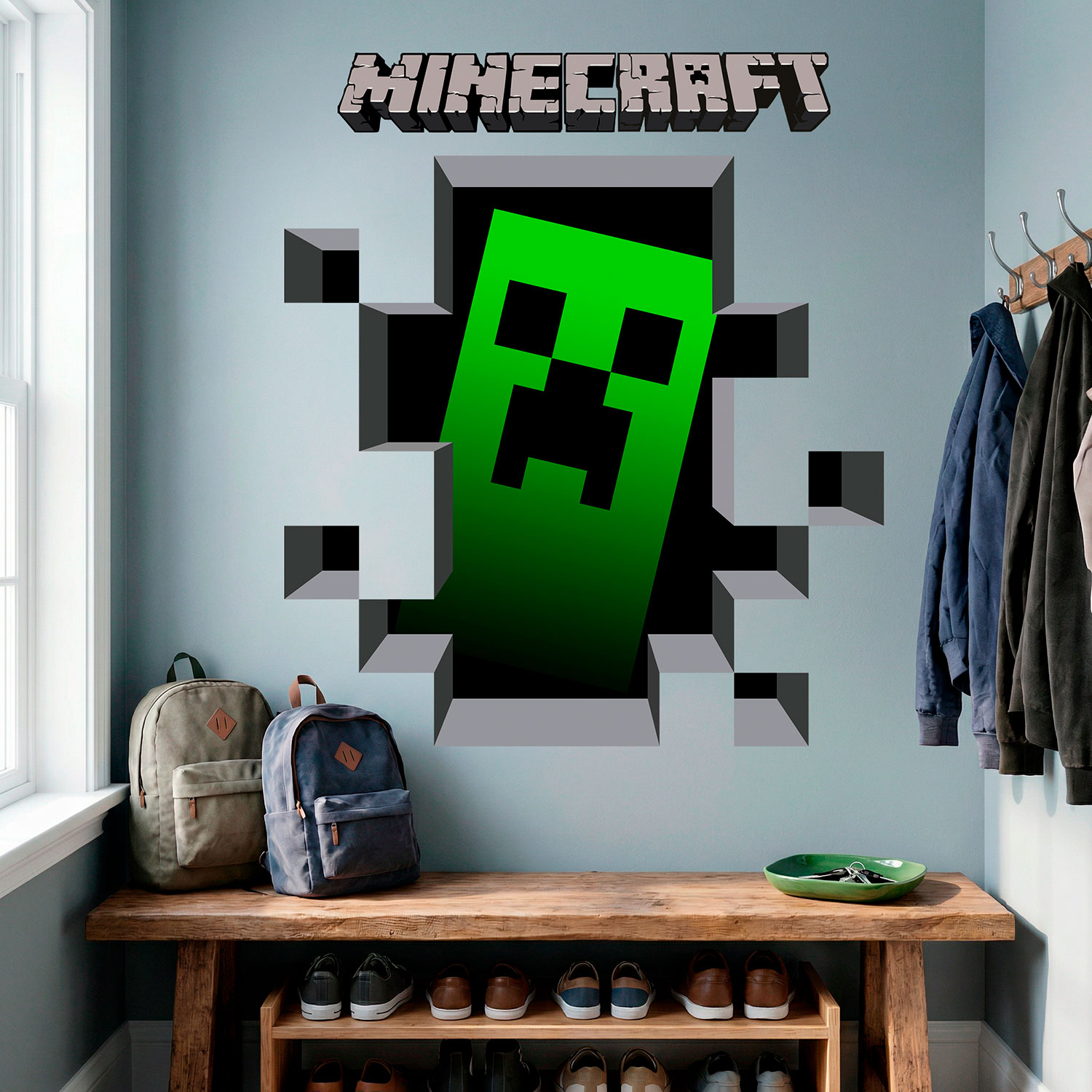Stickers muraux: Minecraft 3D 1