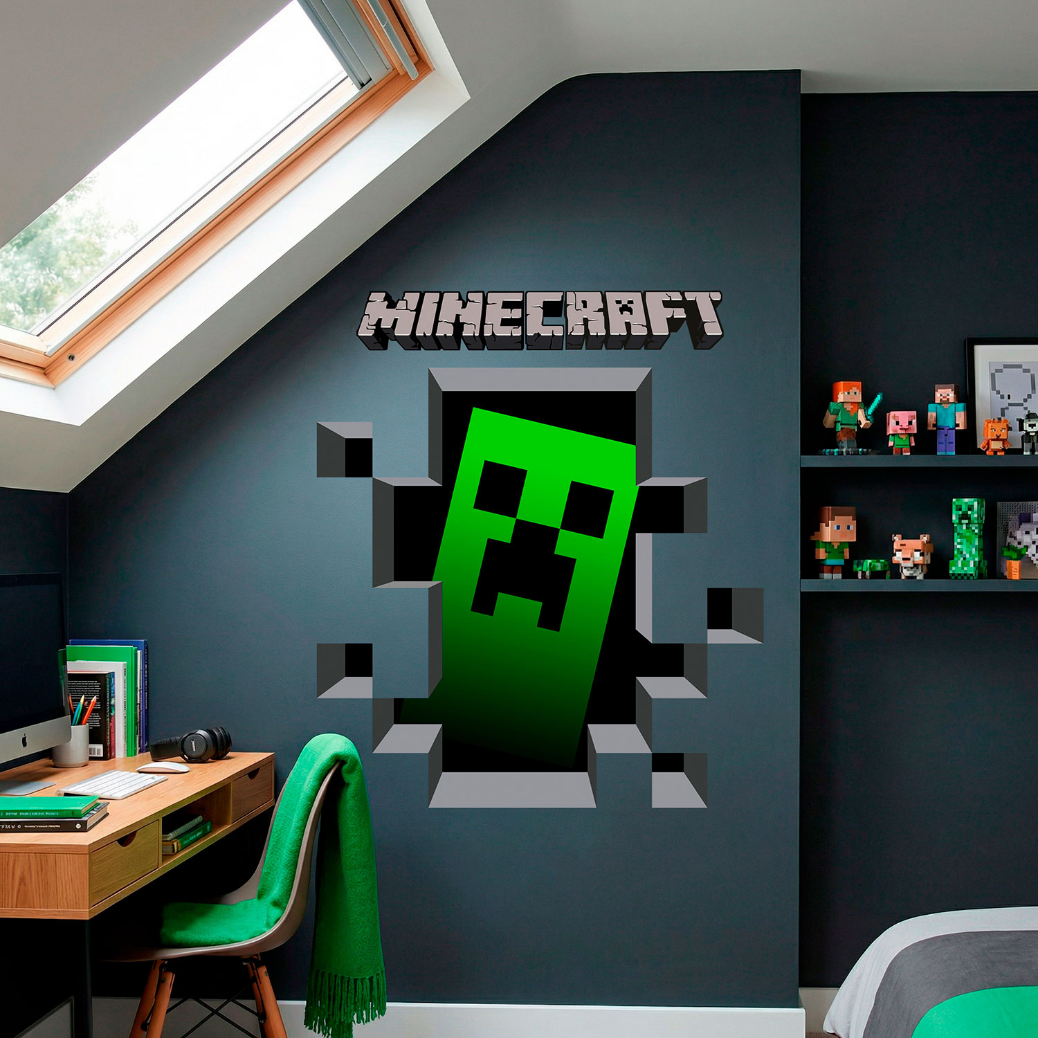 Stickers muraux: Minecraft 3D 1