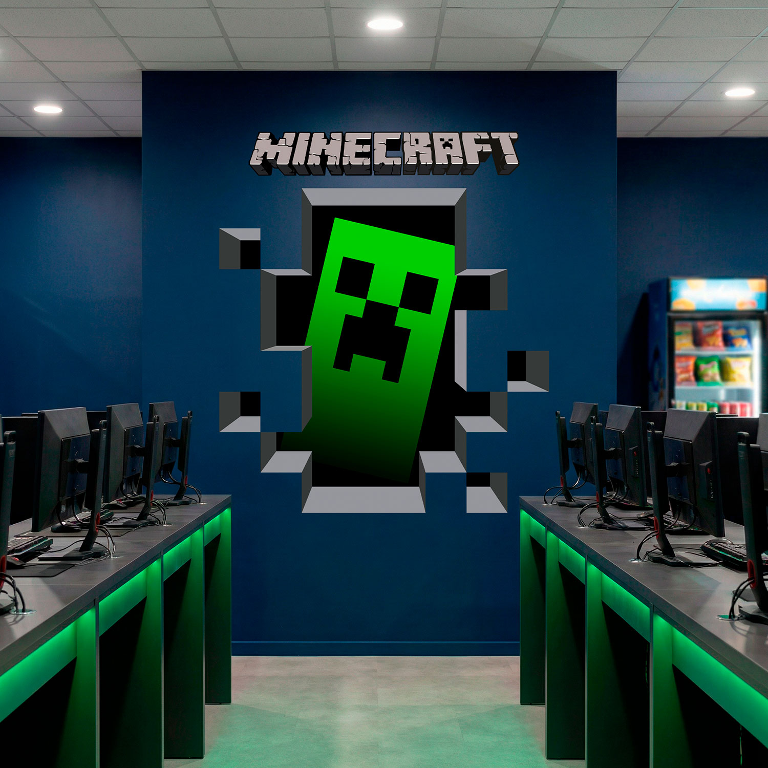 Stickers muraux: Minecraft 3D 1
