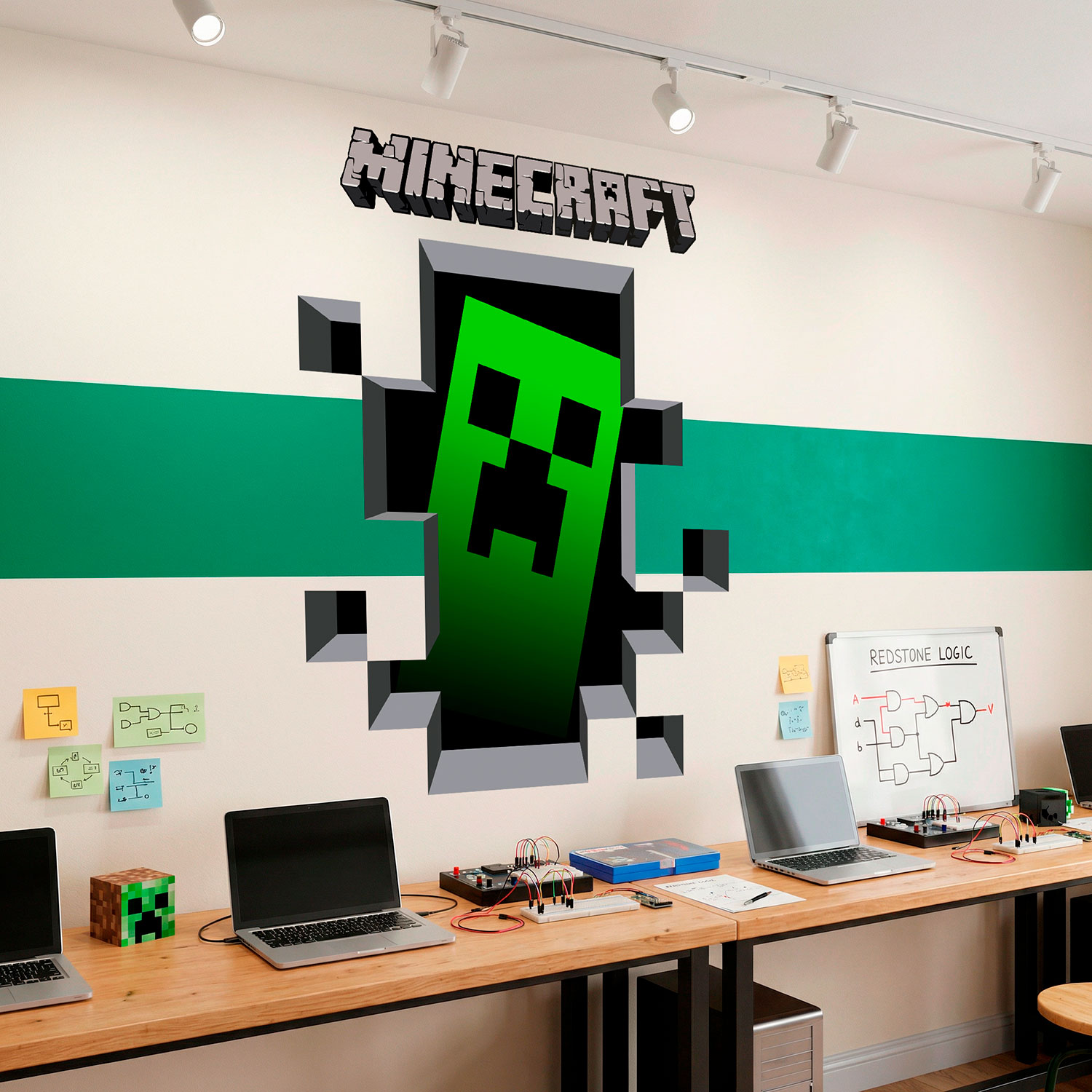 Stickers muraux: Minecraft 3D 1