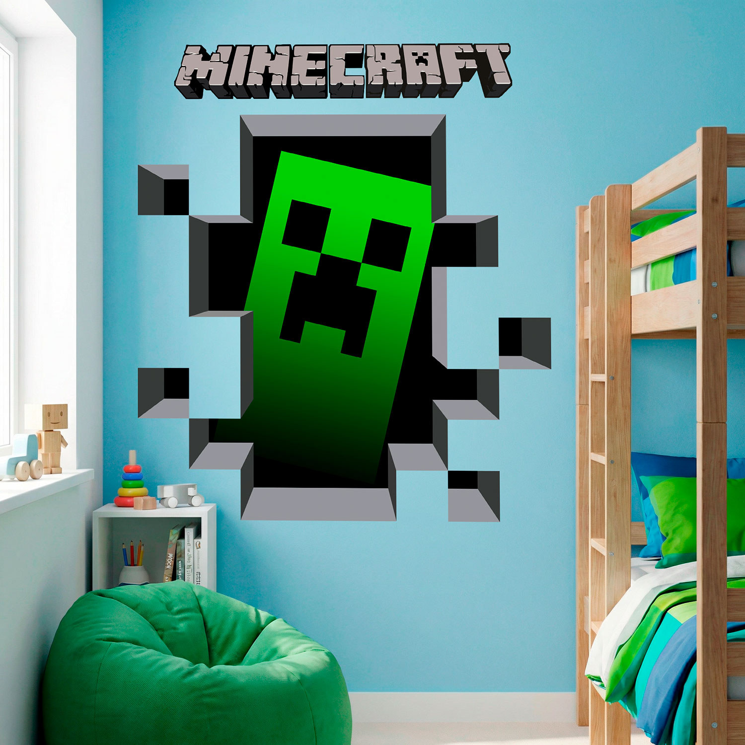 Stickers muraux: Minecraft 3D 1