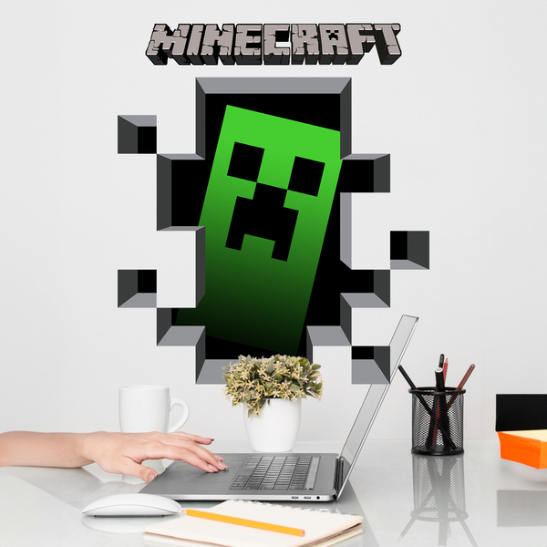 Stickers muraux: Minecraft 3D 1