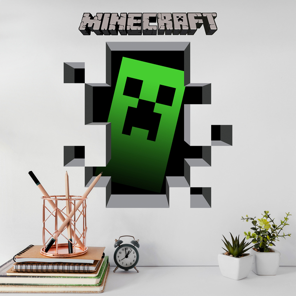 Stickers muraux: Minecraft 3D 1