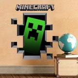 Stickers muraux: Minecraft 3D 1 9