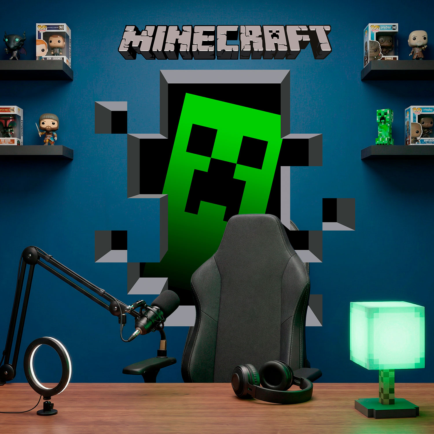 Stickers muraux: Minecraft 3D 1