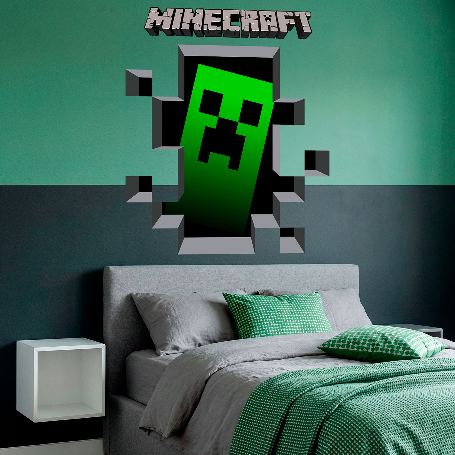 Stickers muraux: Minecraft 3D 1