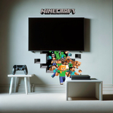 Stickers muraux: Minecraft 3D 2 5