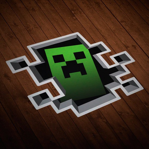Autocollants: Sticker Minecraft Crepper