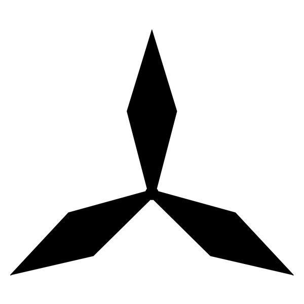 Autocollants: Mitsubishi logo 3
