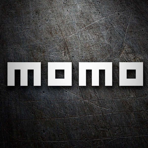 Autocollants: Momo avec Lettres en Style Minimaliste